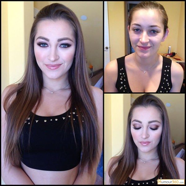 93 pornstars with and without make up - Humour360